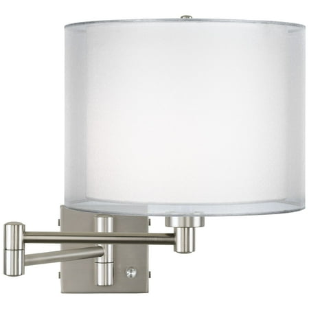 double swing arm wall light sconce possini euro design double sheer silver brushed steel swing arm wall lamp double swing arm wall light sconce possini euro design double sheer silver brushed steel swing arm wall lamp